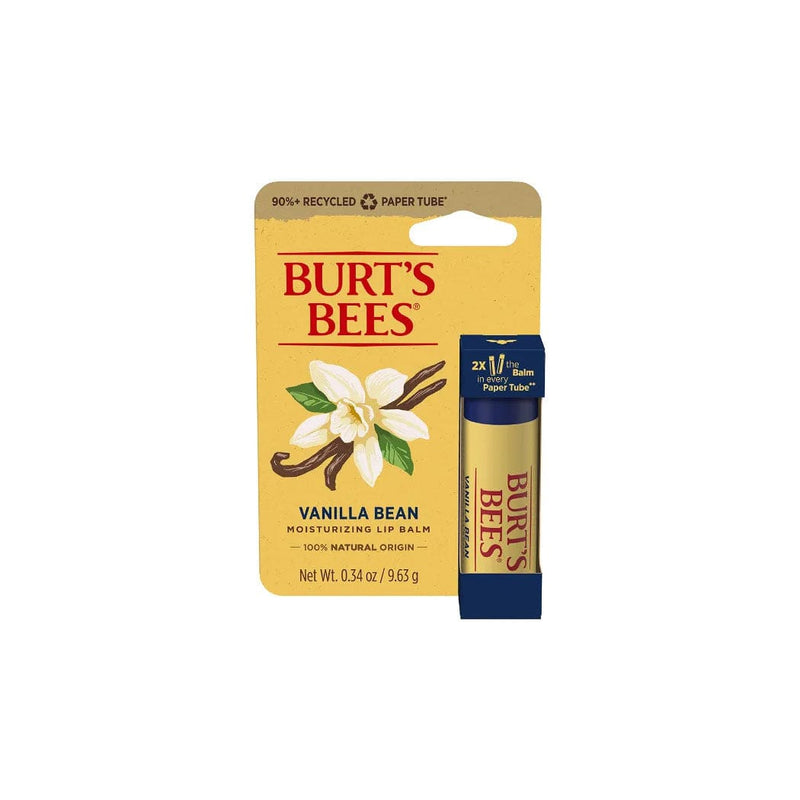 Load image into Gallery viewer, Burt&#39;s Bees Vanilla Bean Lip Balm Paper Tube
