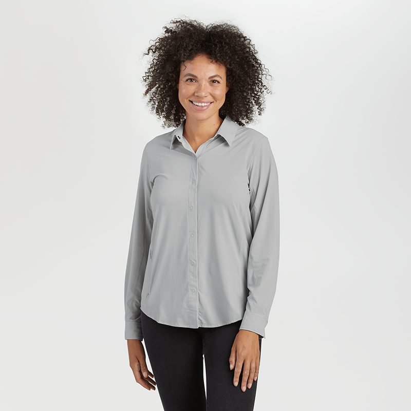 Load image into Gallery viewer, Outdoor Research Women&#39;s Astroman Long Sleeve Sun Shirt
