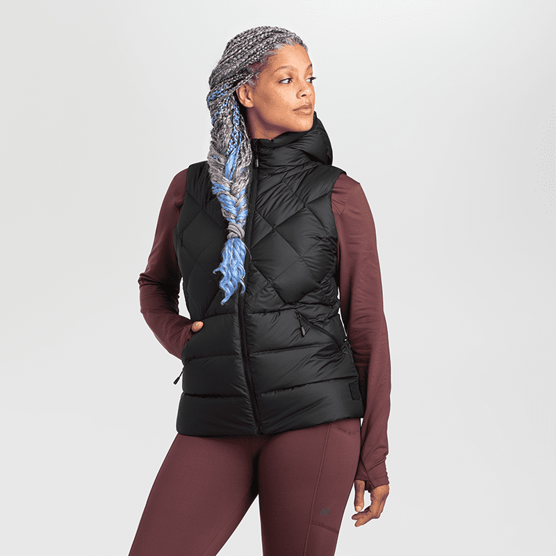 Load image into Gallery viewer, Outdoor Research Coldfront Hooded Down Vest - Women&#39;s
