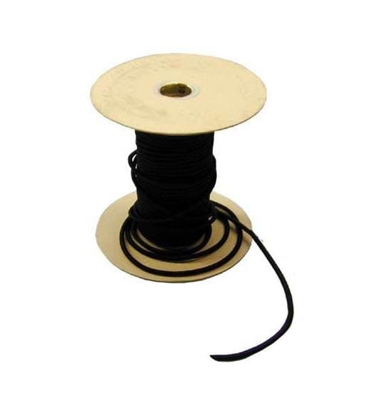 Bulk Black Shockcord (Sold By the Foot)- 1/8 in.