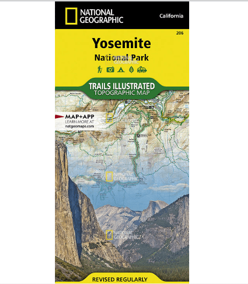 National Geographic Trails Illustrated Yosemite National Park Map