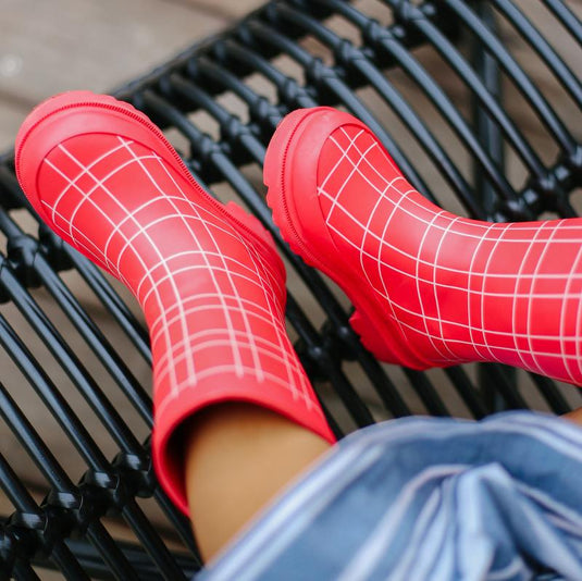 Factory Seconds - King's Cross Red Rain Boot by London Littles