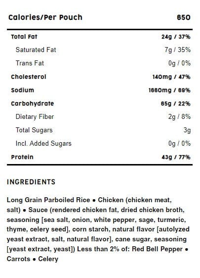 Mountain House Chicken & Rice Pro Pak