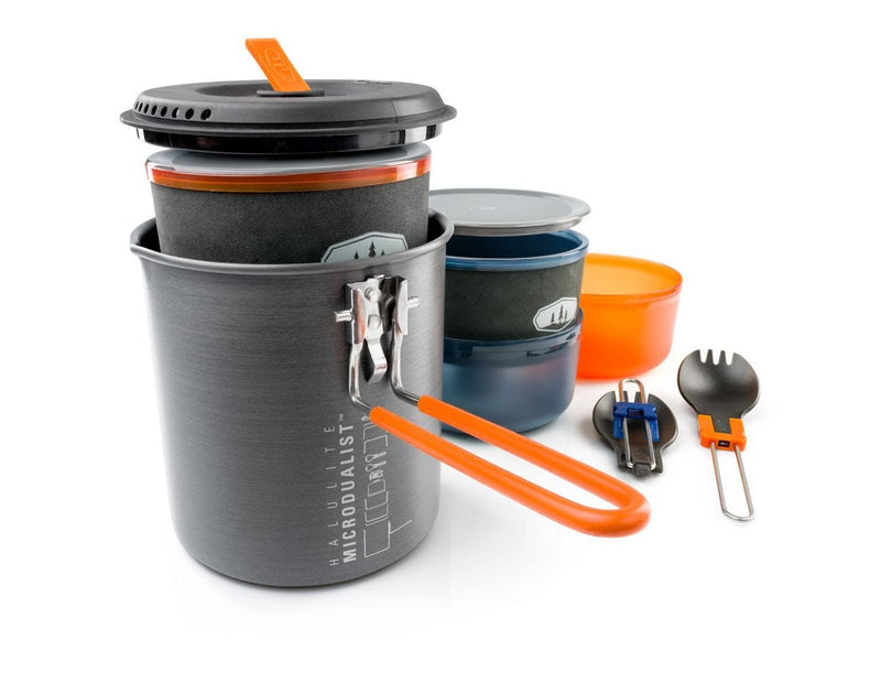 Load image into Gallery viewer, GSI Outdoors Halulite Microdualist Two-Person Cookset

