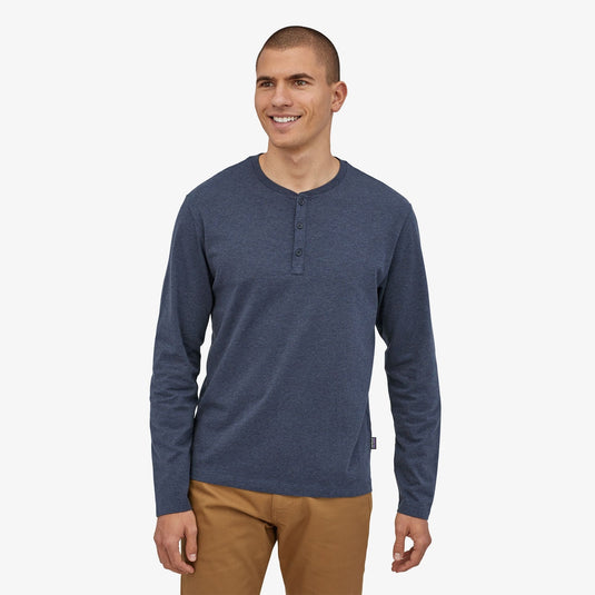 Patagonia Mens Long Sleeve Organic Cotton LW Henley Pullover
