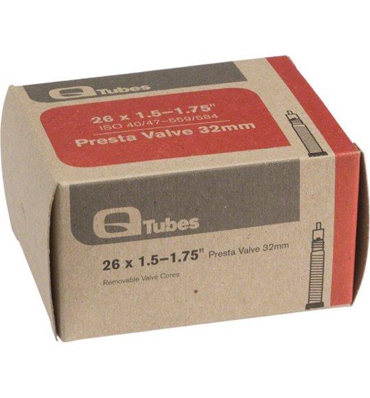 Load image into Gallery viewer, Q-Tubes 26 x 1.5-1.75&quot; 32mm Presta Valve Tube&quot;
