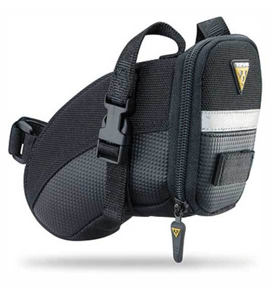 Topeak Small Aero Wedge Seat Bag (Saddle Bag) with Velcro