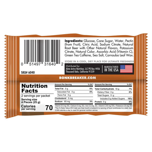 BonkBreaker Root Beer w/ Caffeine Chews