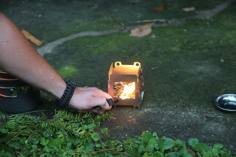 Load image into Gallery viewer, Portable Mini Wood Burning Survival Stove by QUICKSURVIVE
