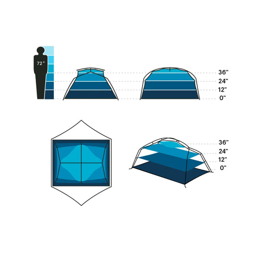 Nemo Aurora 3 Person Tent & Footprint