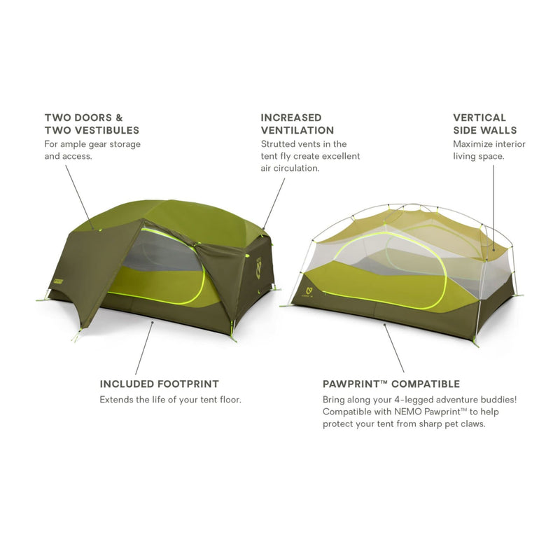 Load image into Gallery viewer, Nemo Equipment Aurora 2 Person Tent &amp; Footprint

