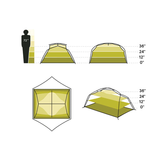 Nemo Aurora 3 Person Tent & Footprint