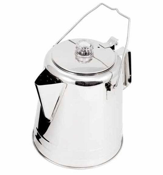 GSI Outdoors 28 Cup Glacier Stainless Campfire Percolator