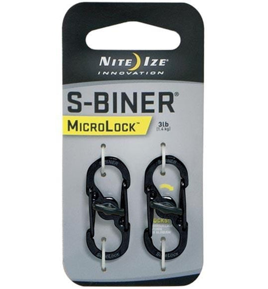 Nite Ize S-Biner Steel MicroLock 2 Pack