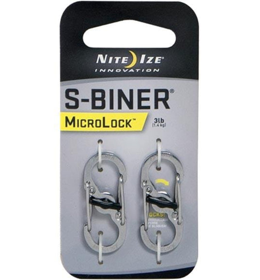 Nite Ize S-Biner Steel MicroLock 2 Pack