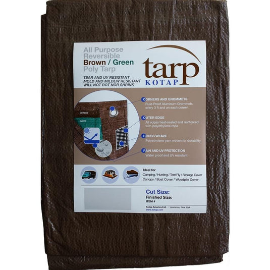 Kotap Brown/Green Poly Tarps