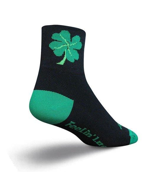 SockGuy Lucky Black 3IN Cycling Sock