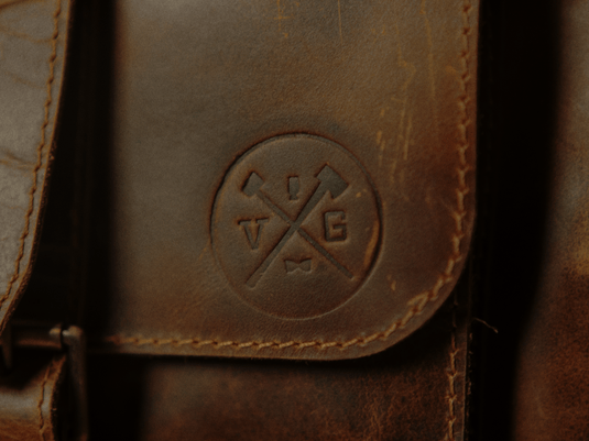 “The Roosevelt” Buffalo Leather Backpack by Vintage Gentlemen