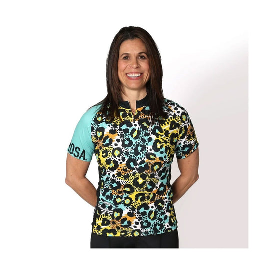 Velorosa Cheetahlicious Womens Cycling Short-Sleeved