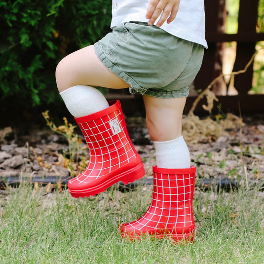 Trafalgar Red Rain Boot by London Littles