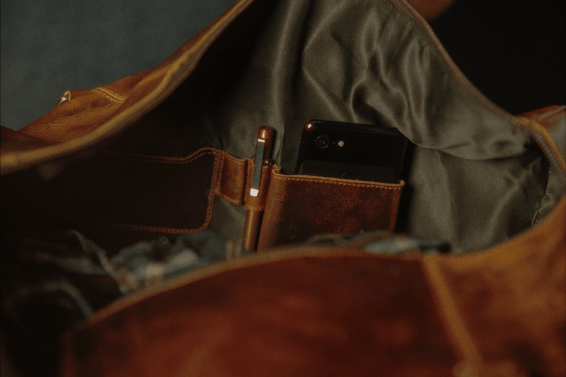 Load image into Gallery viewer, PREORDER: Buffalo Leather Duffle Bag by Vintage Gentlemen
