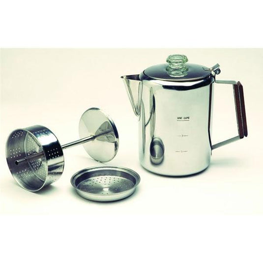 GSI Outdoors Glacier Stainless 28 Cup Coffee Percolator