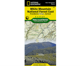 National Geographic Trails Illustrated White Mountain National Forest East [Presidential Range, Gorham]