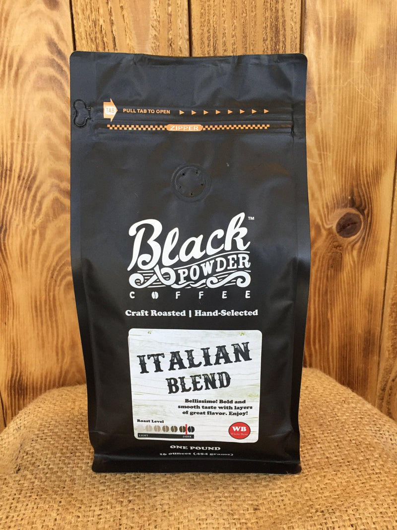 Load image into Gallery viewer, Italian Blend | Dark Roast Coffee by Black Powder Coffee
