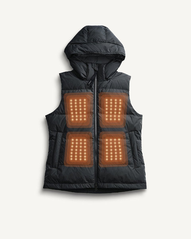 Load image into Gallery viewer, Sol Women’s Heated Vest Black by Kelvin Coats
