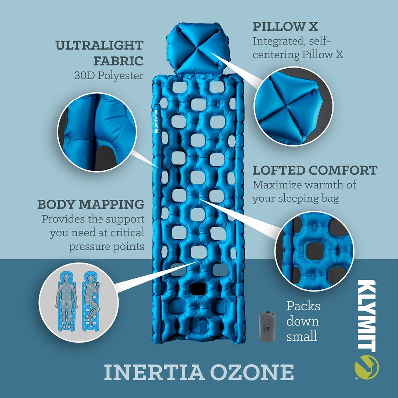 Load image into Gallery viewer, Inertia Ozone Sleeping Pad - Blue by Klymit

