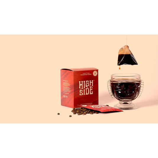 High Side Coffee Brew Bag Dark Roast box of 7