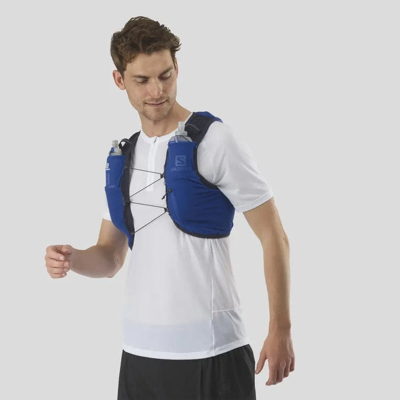 Load image into Gallery viewer, Salomon Active Skin 8 Set Unisex Running Vest with flasks included
