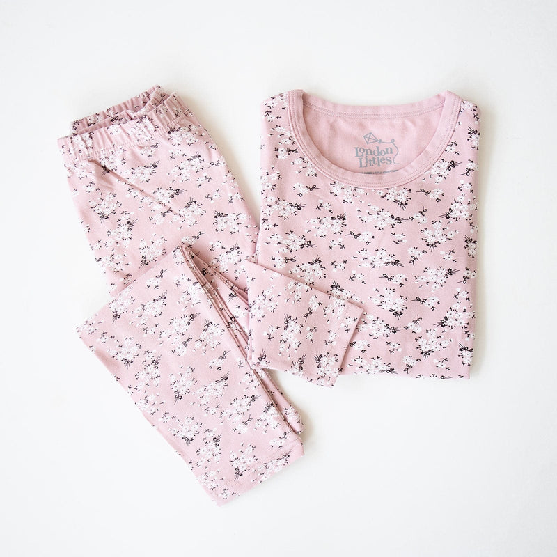 Load image into Gallery viewer, Pink Floral Pajamas by London Littles
