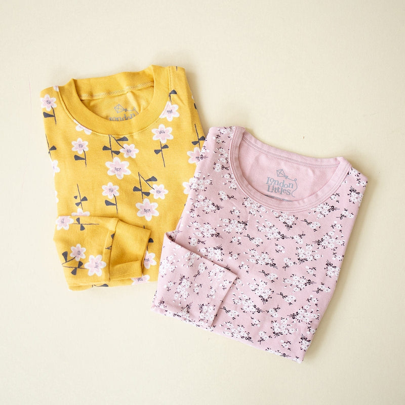 Load image into Gallery viewer, Pink Floral Pajamas by London Littles
