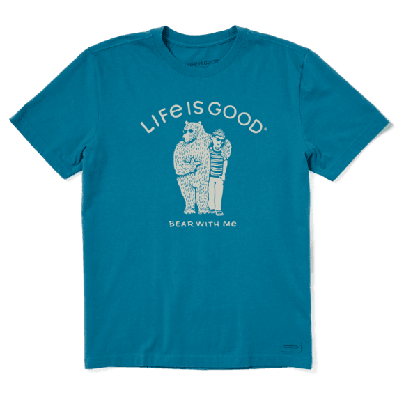 Load image into Gallery viewer, Life Is Good Men&#39;s  Crusher Tee Bear With Me Friend
