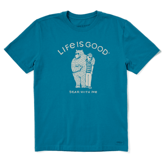 Life Is Good Men's  Crusher Tee Bear With Me Friend