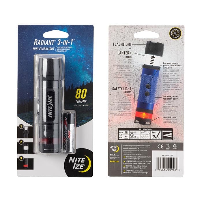Load image into Gallery viewer, Nite Ize Radiant 3-IN-1 Mini Flash Light
