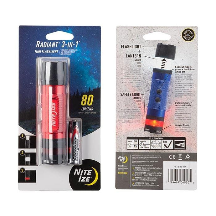 Nite Ize Radiant 3-IN-1 Mini Flash Light