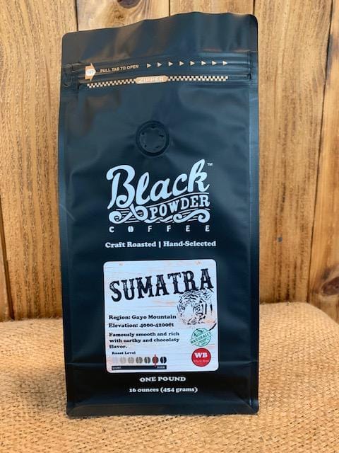 Load image into Gallery viewer, Sumatra Mandheling Gayo |  Naturally Grown Coffee | Dark Roast by Black Powder Coffee
