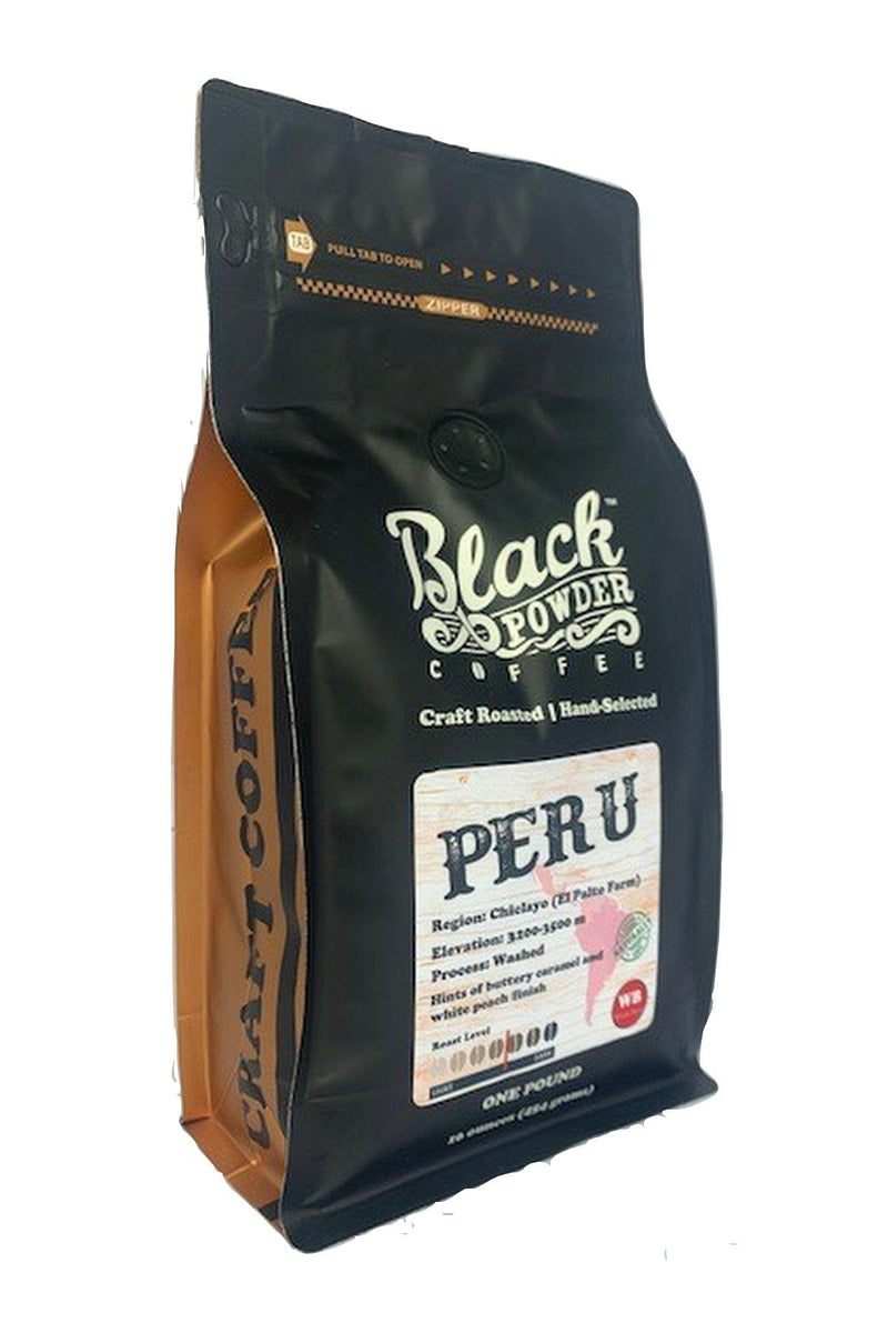 Load image into Gallery viewer, Peru Naturally Grown | Fairly Traded | Medium Roast by Black Powder Coffee
