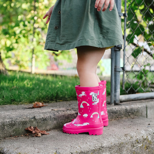 Factory Seconds - Unicorn Pink Rain Boot by London Littles