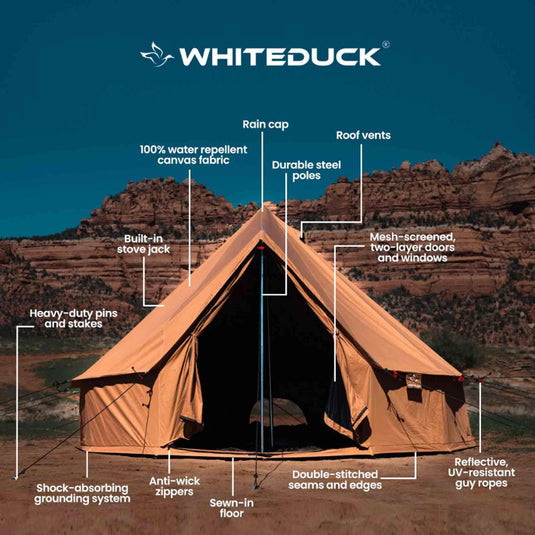 White Duck Regatta 13'1" Bell Water Repellant Tents