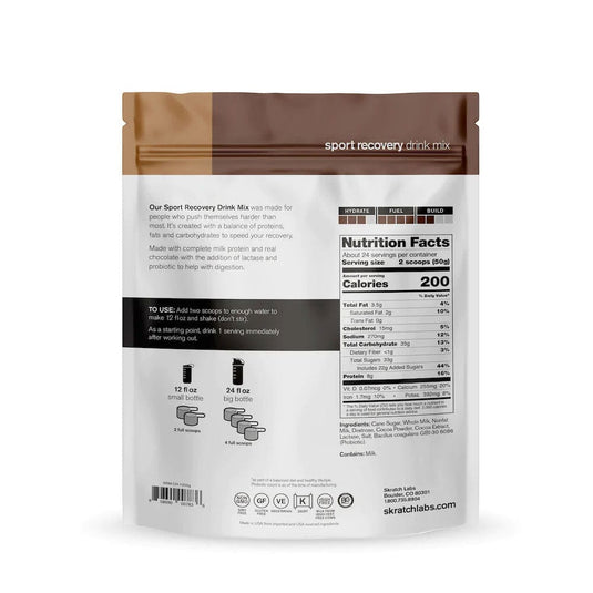 Sport Recovery Drink Mix Chocolate 24 Serving Pouch