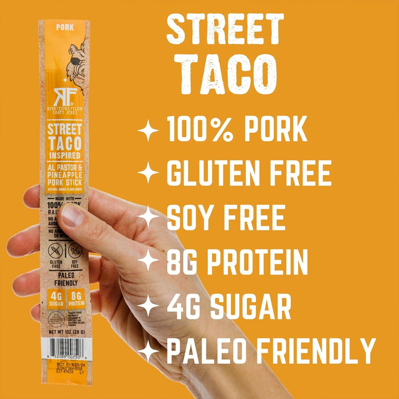 Load image into Gallery viewer, Righteous Felon Craft Jerky Street Taco Pork Stick
