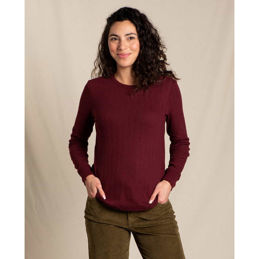 Toad&Co Women's Foothill Pointelle Long Sleeve Crew