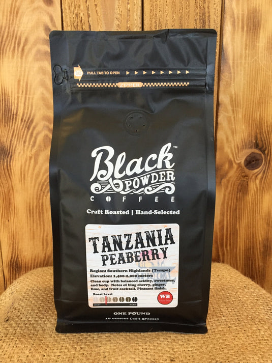Tanzania Peaberry Coffee | Light Roast by Black Powder Coffee