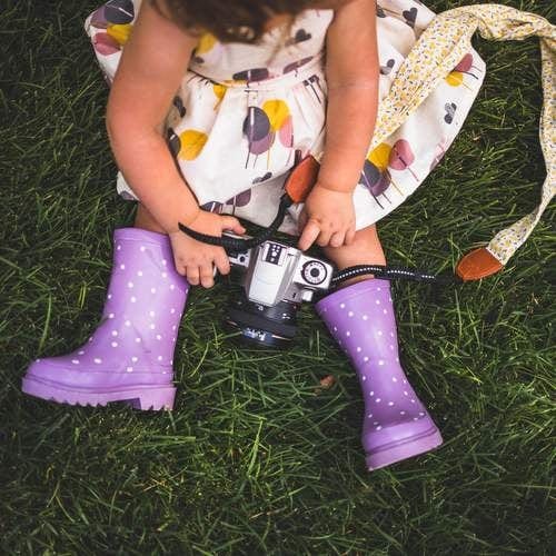 Load image into Gallery viewer, Darling Purple Rain Boot by London Littles
