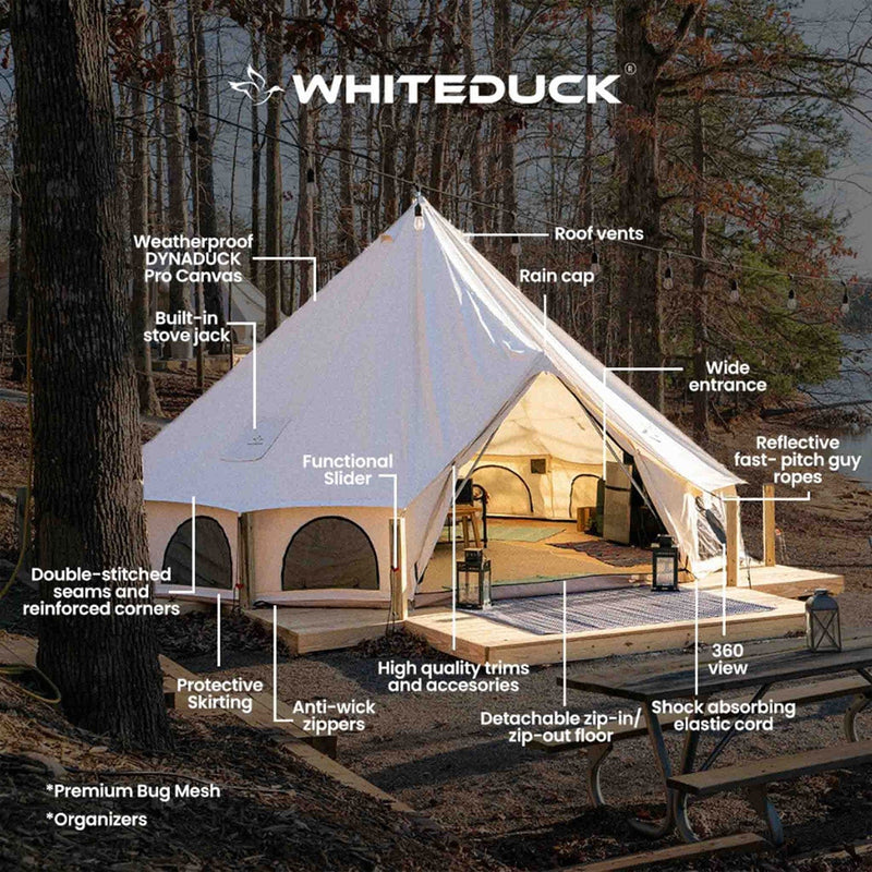 Load image into Gallery viewer, White Duck Avalon Bell Fire Wall Repellent Tent 13&#39;
