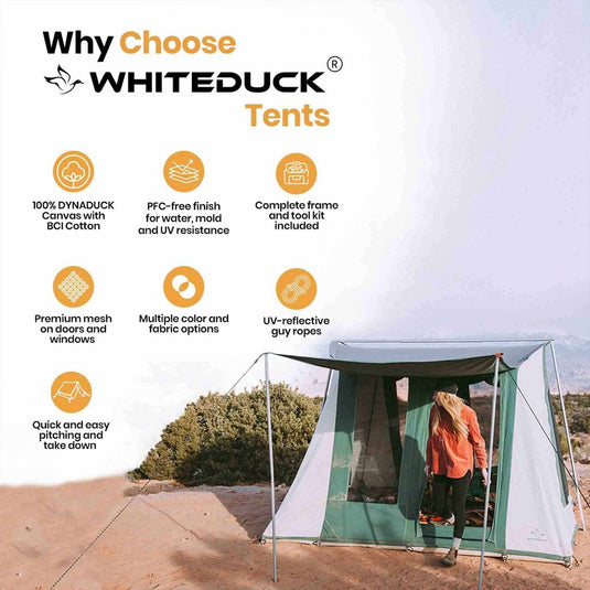 White Duck Prota Canvas Water Repllent 10x10 Tent