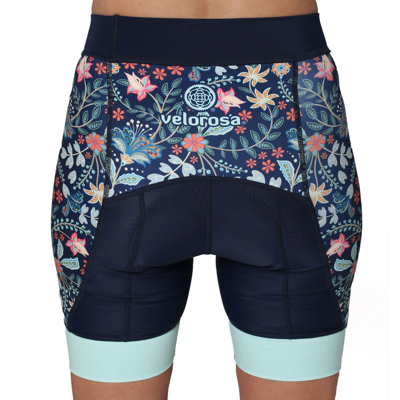 Load image into Gallery viewer, Velorosa Wildflower Womens Cycling Shorts
